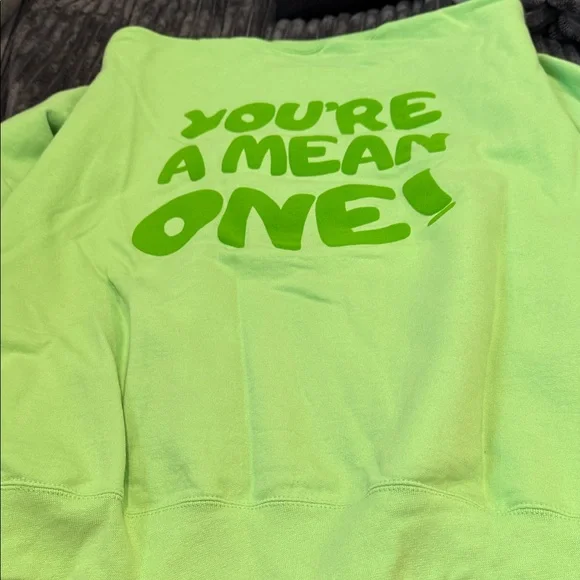 Green Graphic Grinch Sweatshirt - Picture 6 of 8